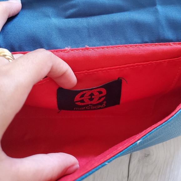 Ecko Red teal clutch bag purse - Picture 2 of 2